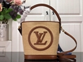 Louis Vuitton SAINT JACQUES Tote LV Synthetic knitted raffia handbags for summer