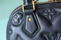               Women Alma BB Handbag Blue Quilted Embroidered Smooth Calf     ote 7
