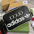 adidas x Gucci small shoulder bag Gucci adidas Trefoil print bag