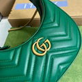 Gucci GG Marmont half-moon shaped mini bag red gucci chain bags