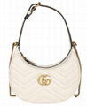 Gucci GG Marmont half-moon shaped mini bag red gucci chain bags