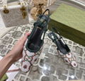 GUCCI Tom GG Crystal Slingback Pump Gucci Black Mesh Slingback sandals