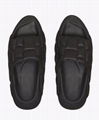 Balmain B-it Quilted Leather Slides White Balmain Puffy Sandals flip flops  