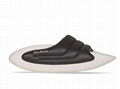 Balmain B-it Quilted Leather Slides White Balmain Puffy Sandals flip flops  