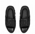 Balmain B-it Quilted Leather Slides White Balmain Puffy Sandals flip flops   12