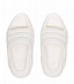 Balmain B-it Quilted Leather Slides White Balmain Puffy Sandals flip flops   3