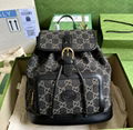 Gucci Dionysus GG super mini bag in black and ivory denim gucci chain bags