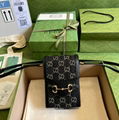 Gucci Dionysus GG super mini bag in black and ivory denim gucci chain bags