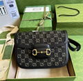 Gucci Dionysus GG super mini bag in black and ivory denim gucci chain bags