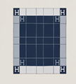 Hermes Avalon throw blanket H jacquard woven wool and cashmere blanket 