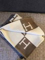 Hermes Avalon throw blanket H jacquard woven wool and cashmere blanket 