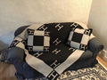 Hermes Avalon throw blanket H jacquard woven wool and cashmere blanket 