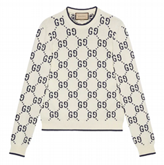 GG COTTON KNIT SWEATER MEN DESIGNER SWEATER