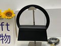 Jacquemus Le sac Rond tote bag black Jacquemus circular hoop handle small bags