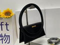 Jacquemus Le sac Rond tote bag black Jacquemus circular hoop handle small bags