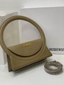 Jacquemus Le sac Rond tote bag black Jacquemus circular hoop handle small bags