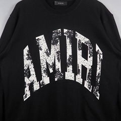 AMIRI Black & white Bandana Applique cotton Men sweatshirts