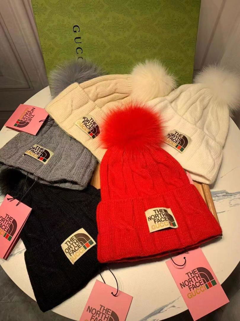 The North Face x       wool hat cheap knit Beanie caps black  5