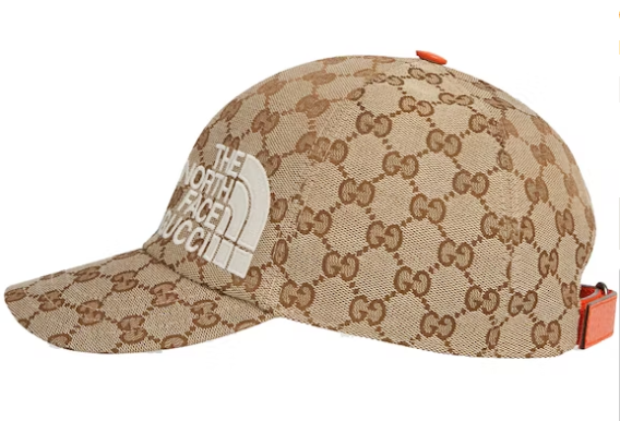       x The North Face GG Canvas Bucket Hat Beige/Ebony Fashion Caps 3