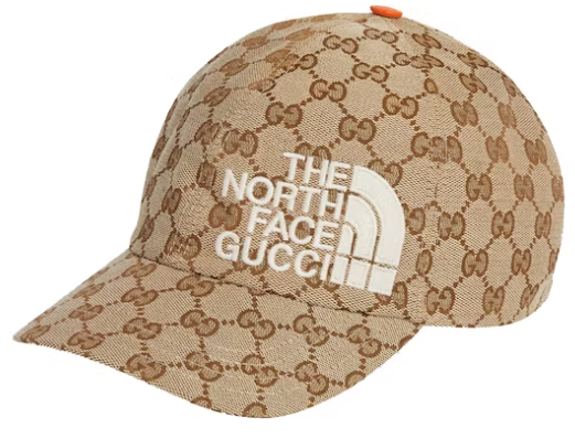       x The North Face GG Canvas Bucket Hat Beige/Ebony Fashion Caps 4