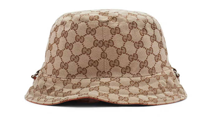       x The North Face GG Canvas Bucket Hat Beige/Ebony Fashion Caps 5