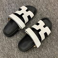 Men's Hermes Chypre brown sandals cheap strap sandal