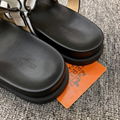 Men's Hermes Chypre brown sandals cheap strap sandal