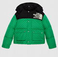 The North Face x Gucci down coat Green Men padded jacket 