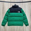 The North Face x Gucci down coat Green Men padded jacket 