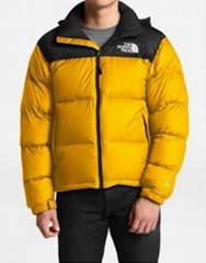   Yellow The North Face Down Jackets for Men Leather coats 