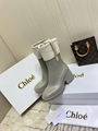 Chloe PVC Fur Betty Boots Black Chloe Block heel boots