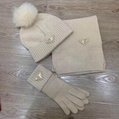 Prada knit wool Scarf & Hat & Glove Set