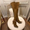 Balmain over the knee Chain Boots for Women heel leather boots  4