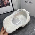 Celine TRIOMPHE BASEBALL CAP IN Fur Winter soft warm hats