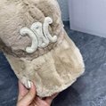 Celine TRIOMPHE BASEBALL CAP IN Fur Winter soft warm hats