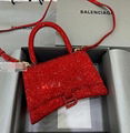 Balenciaga Hourglass XS crystal-embellished handbag Women hourglass diamond bag