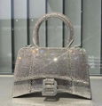            Hourglass XS crystal-embellished handbag Women hourglass diamond bag 8