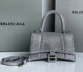 Balenciaga Hourglass XS crystal-embellished handbag Women hourglass diamond bag