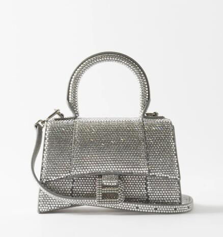            Hourglass XS crystal-embellished handbag Women hourglass diamond bag