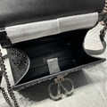 Valentino Garavani VSLING crystal-embellished leather tote bag Women diamond bag