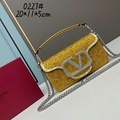           Loco Emboridered Small Shoulder Bag Women diamond purses pink  14