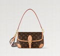 Louis Vuitton Diane satchel in Monogram canvas classic model LV shoulder bags