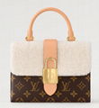               LOCKY BB handbag with cream shearling     ur fleece tote bag 