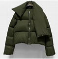 Rick Owens funnel high-neck puffer