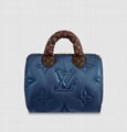 Louis Vuitton LV Pillow Speedy Bandoulière 25 handbag LV Monogram matte Navy Bag