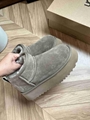 Brown UGG Classic Ultra Mini Platform Boots Women's  Snow boots