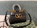 Valentino Rockstud Alcove bag in grained leather Ladies VLogo with stud bag