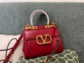 Valentino Rockstud Alcove bag in grained leather Ladies VLogo with stud bag