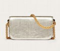           SMALL LOCO METALLIC CALFSKIN SHOULDER BAG WITH CHAIN STRAP  2