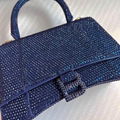 Balenciaga Hourglass XS crystal-embellished handbag Hourglass diamond tote